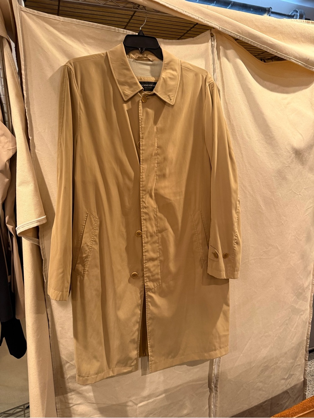 Schneiders Salzburg Men's Classic Tan Single-Breasted Coat